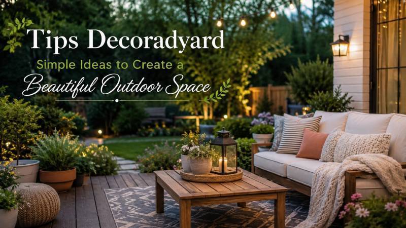 Tips Decoradyard: Simple Ideas for a Beautiful Outdoor Space
